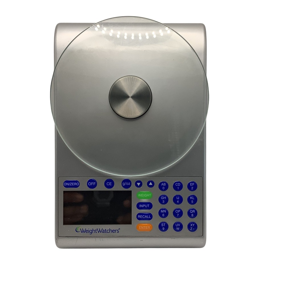 Weight Watchers Digital Kitchen Food Scale Silver Glass 30003 V1 Modern Kitchen
